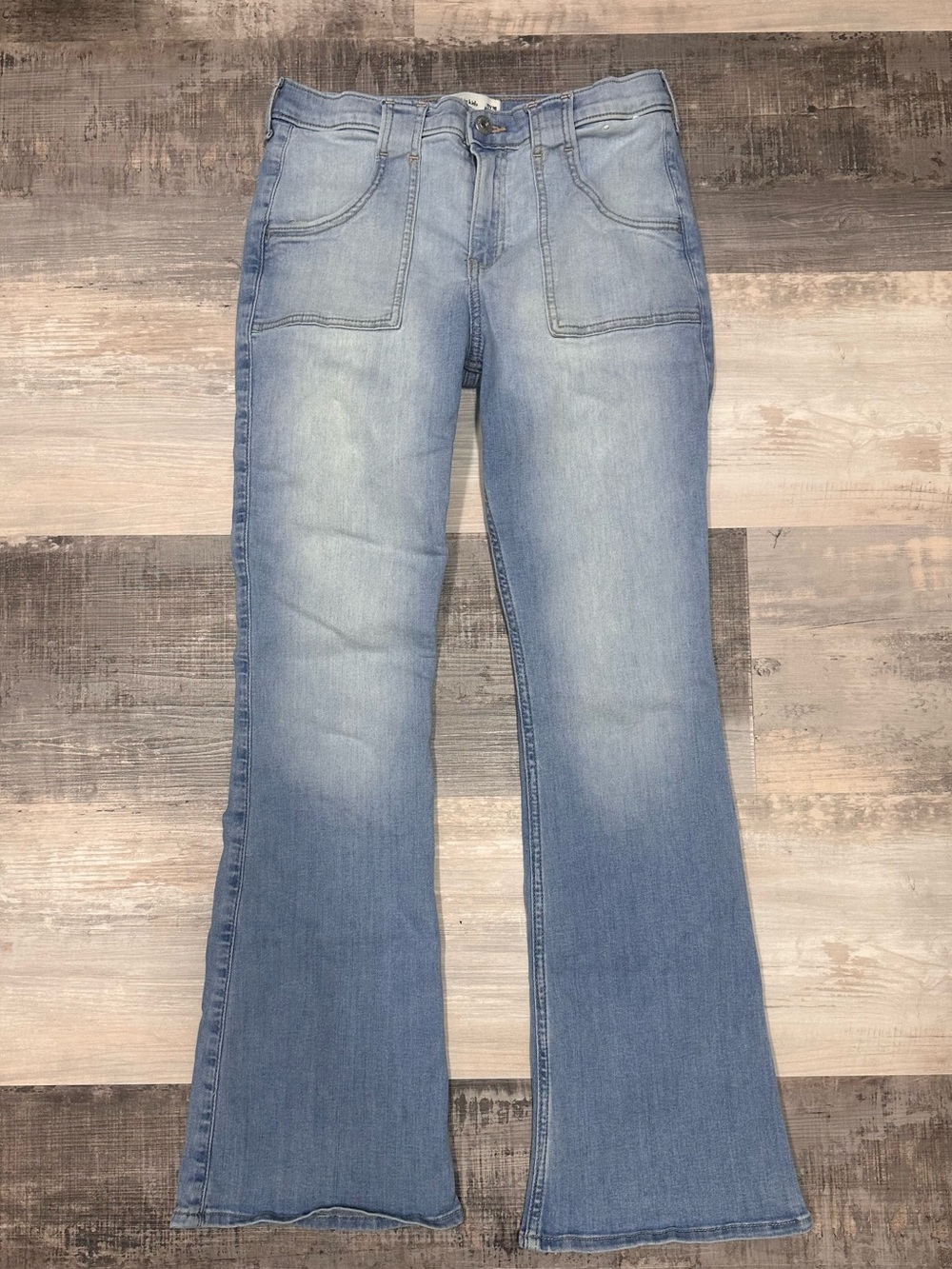 Abercrombie & Fitch girls 17/18 regular high rise flare jeans